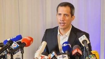 Juan Guaidó dio su primera