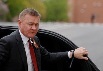 El cesado ministro de Transporte de Rusia Roman Starovoit. Encabezaba la cartera desde mayo de 2024, tras ocupar el cargo de gobernador de la región de Kursk. (REUTERS/Maxim Shemetov/archivo)