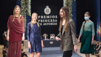 La evolución de estilo de la infanta Sofía en los Premios Princesa de Asturias: de la niñez romántica a la juventud sofisticada
