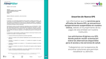 La suspensión de servicios en Alma Máter y Cardio Vid agravó la situación de los pacientes con enfermedades cardiovasculares, en medio de denuncias por negligencia institucional - crédito @FicoGutierrez/ X