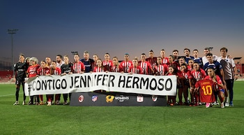 Pancarta de apoyo a Jennifer