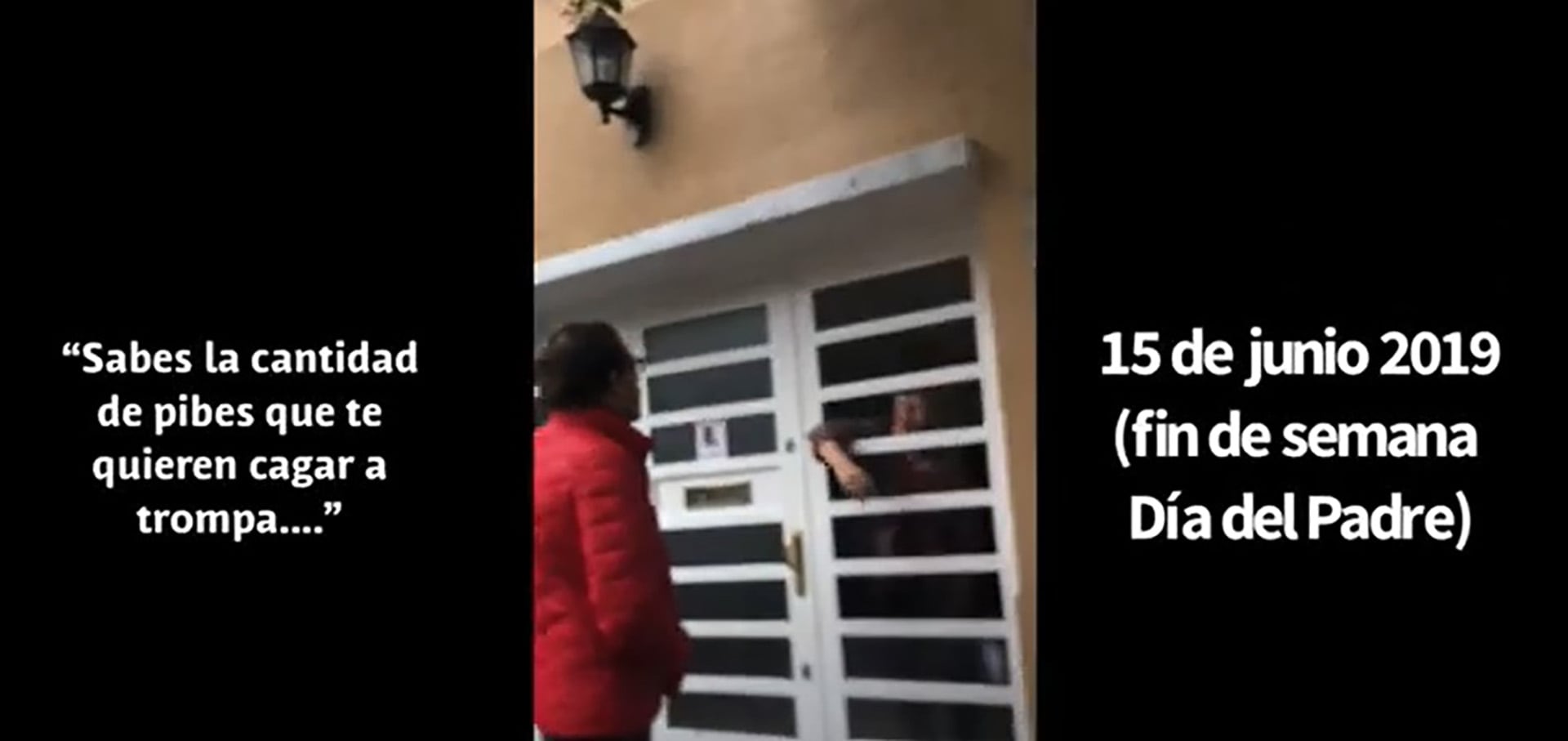 Andrea Bogdan, detrás de las rejas, amenazando al padre de sus hijos