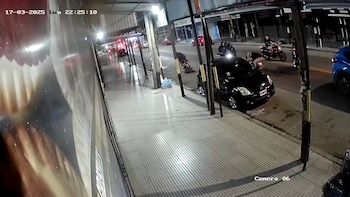 Una cámara de seguridad de