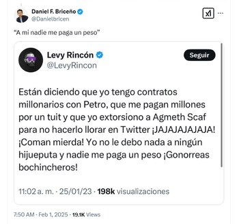 Levy Rincón había dicho repetidamente