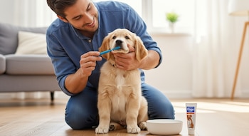 Cepillar los dientes de perros