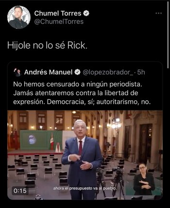 El creador de contenidos, Chumel