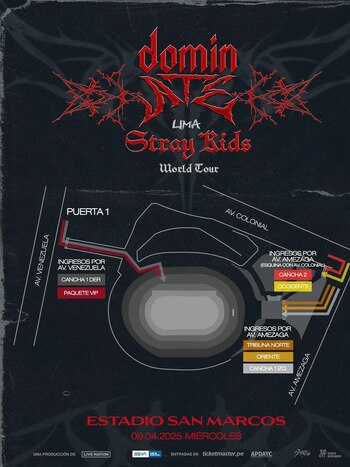 Accesos para el concierto de