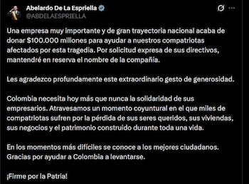 Abelardo de la Espriella - crédito @ABDELAESPRIELLA/X