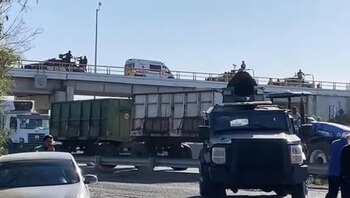 Al sitio llegaron agentes militares