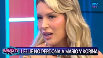 “Me mandó rosas y violines”: Leslie Shaw expone intento de Mario Hart por recuperarla. Captura: Magaly TV La Firme.