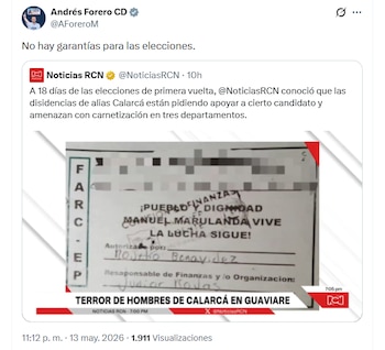 - crédito @AForeroM/X