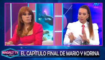 Korina Rivadeneira cuenta quién terminó su relación con Mario Hart y revela el duro punto de quiebre. Captura: Magaly TV La Firme.