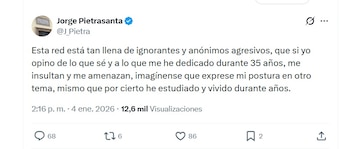 Jorge Pietrasanta aseguró que ha