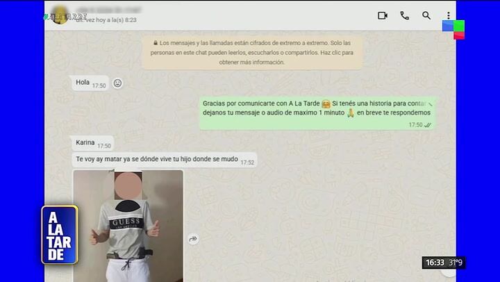 Los mensajes, exhibidos en pantalla, contenían amenazas explícitas