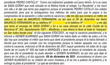 Declaración de Salatiel Marrufo ante