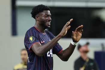 Preocupación en Estados Unidos ante la lesión de Patrick Agyemang ( Kevin Jairaj-Imagn Images via REUTERS)