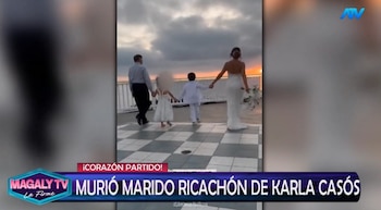 Karla Casós deixada pela viúva: assim expressou a morte de Bart Zickson após um ano de silêncio. Captação: Magaly TV La Firme.