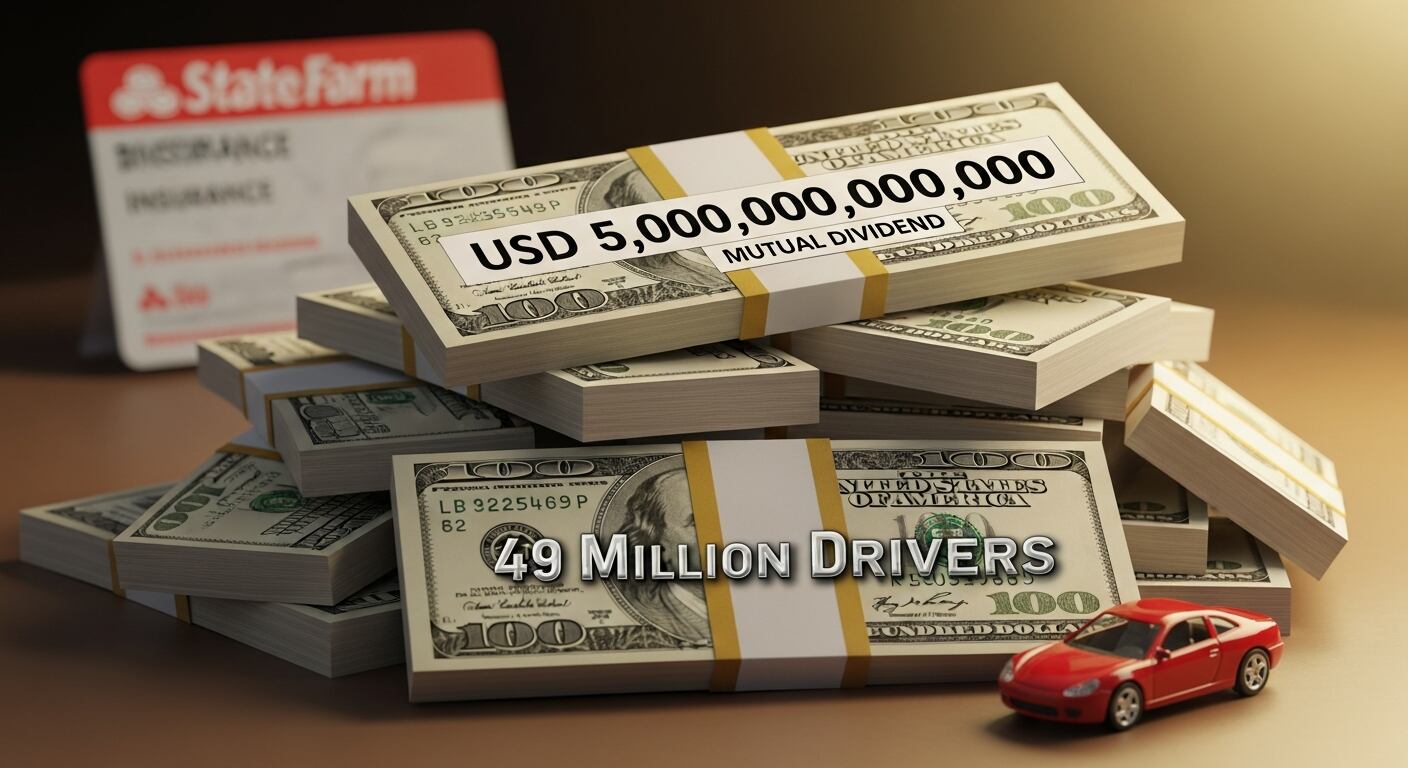 State Farm Mutual ha anunciado un dividendo único de USD 5.000 millones, el más grande de su historia, beneficiando a más de 49 millones de conductores asegurados de automóviles. (Imagen Ilustrativa Infobae)