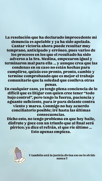 Alejandra Baigorria se pronunció en redes sociales tras la resolución sobre su demanda contra Magaly Medina.