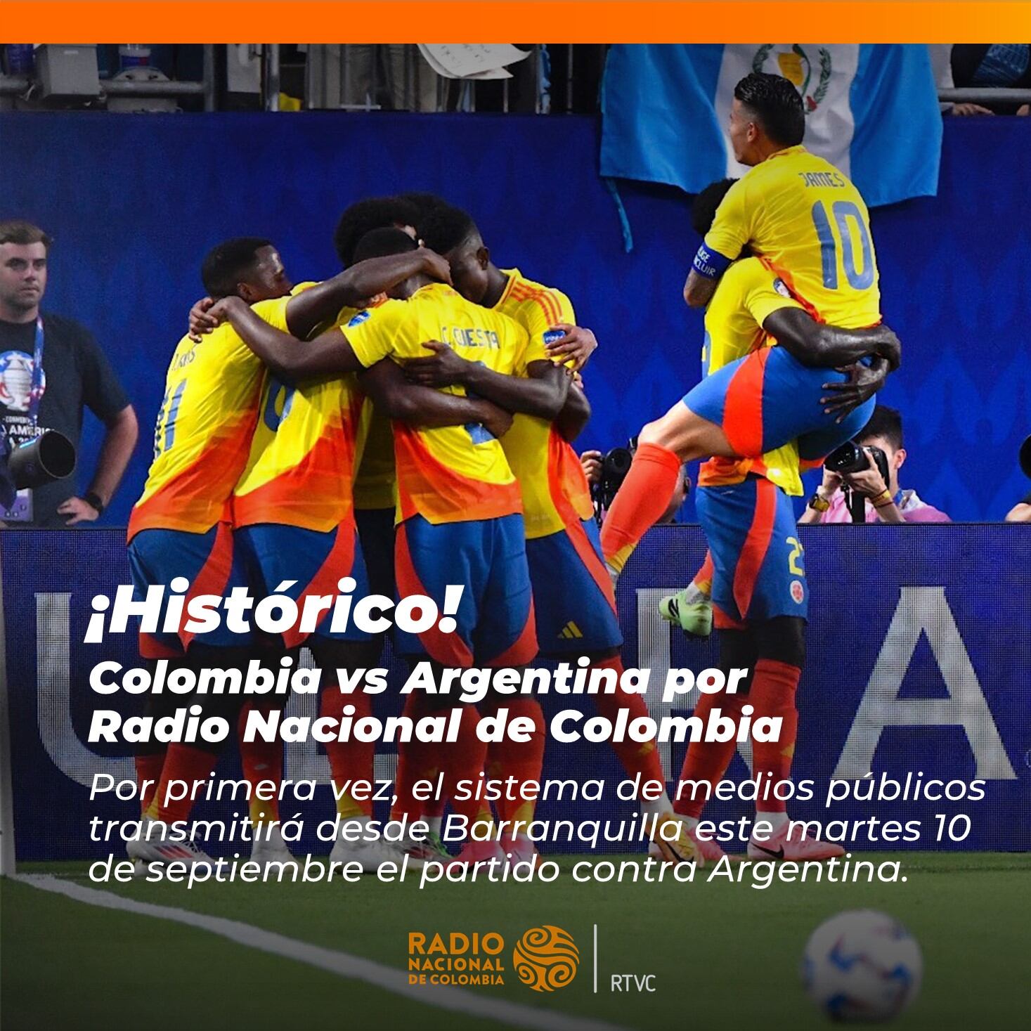 Los partidos de la selección Colombia en su camino de las Eliminatorias Sudamericanas se escucharan por la Radio nacional de manera gratuita - crédito RTVC
