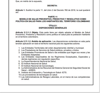 El nuevo modelo de salud