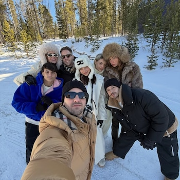 La pareja compartió escenas de