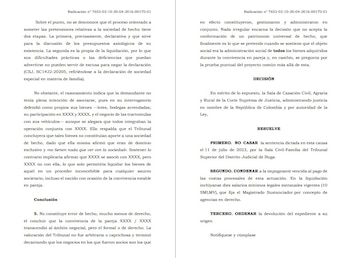 La unión marital de hecho, regulada por la Ley 54 de 1990, puede generar una sociedad patrimonial tras dos años de convivencia continua, pero esa figura no equivale a una sociedad de hecho, según la Corte Suprema de Justicia - crédito Corte Suprema de Justicia