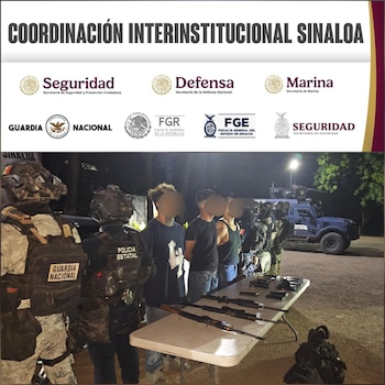 Sinaloa; Culiacán; Detenciones; armas