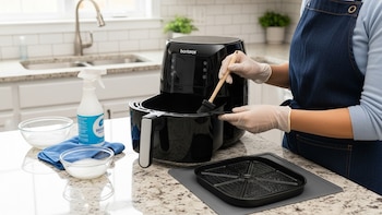 Cómo limpiar la freidora de