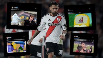 Los mejores memes del empate de River Plate ante Vélez tras ir ganando por dos goles: Coudet, Lanzini y Elías Gómez, en el foco