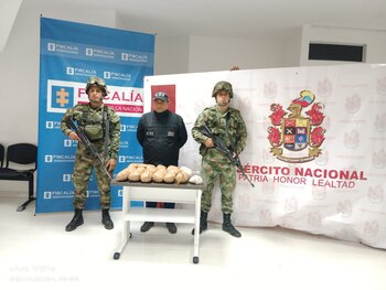 La sustancia estaba camuflada en