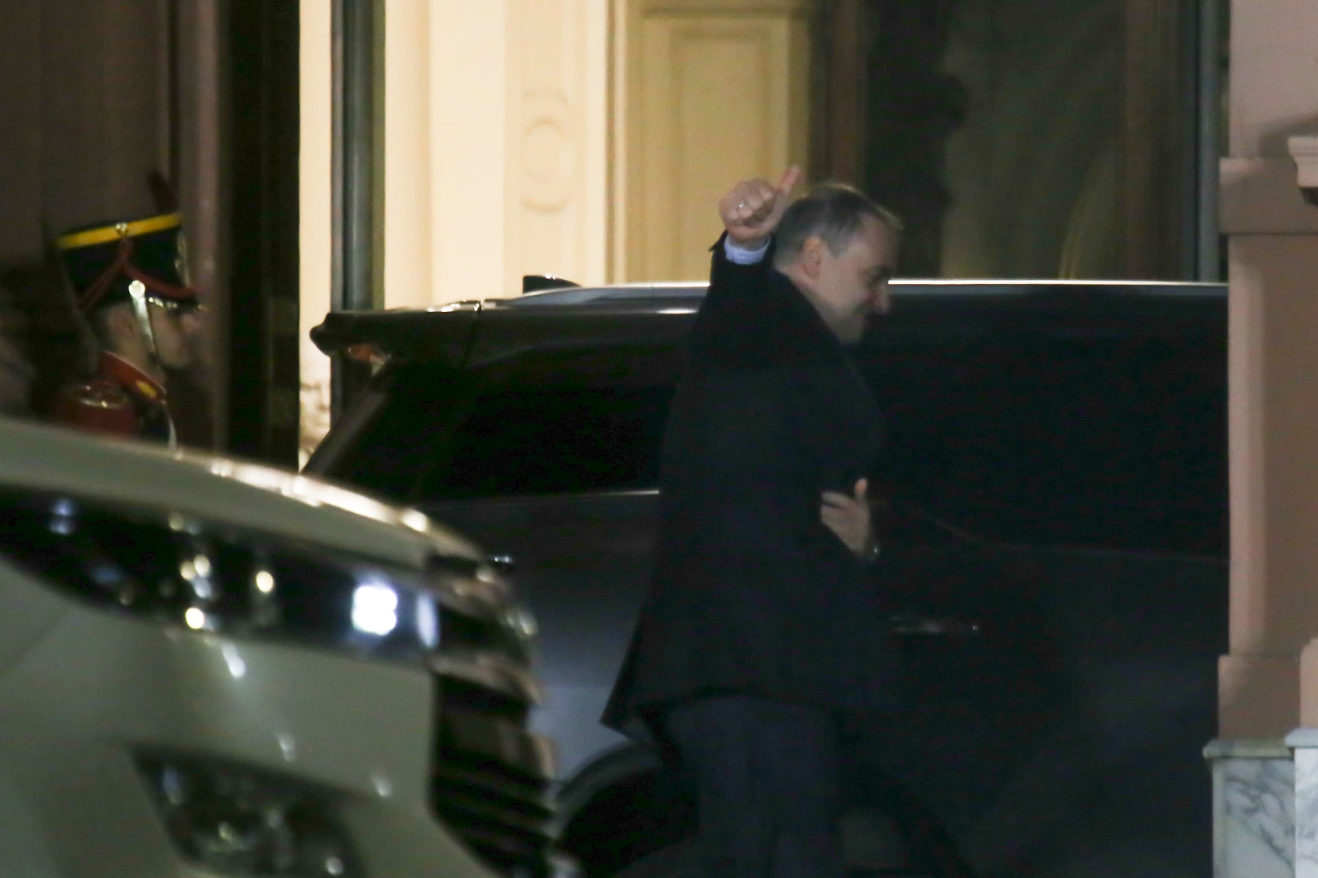 Manuel Adorni, en su último paso por la Casa Rosada