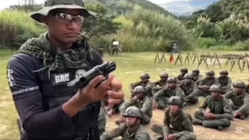 El grupo de Acciones de Comando en pleno entrenamiento