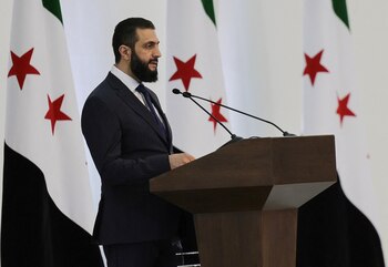 Al Sharaa habló desde el