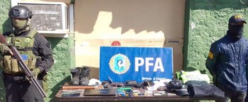 Parte de los elementos secuestrados