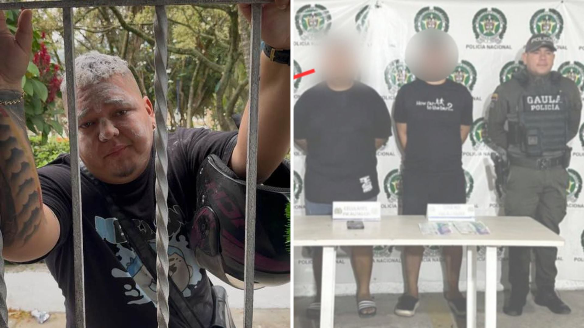 La detención de Junior Chacón, conocido como el cobradiario de moda, expone la conexión entre el humor viral y la economía criminal del gota a gota en Barranquilla - crédito Junior Chacón - Facebook/Policía Nacional de Colombia