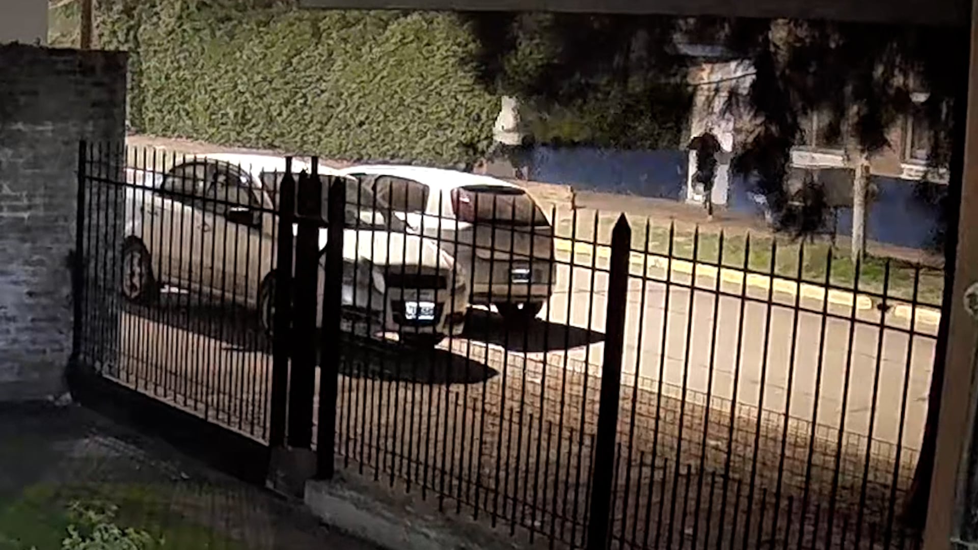 Una captura del video de la cámara de seguridad