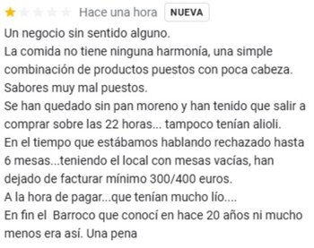 Captura de pantalla de publicación