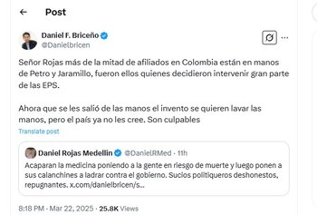 Daniel Briceño le volvió a