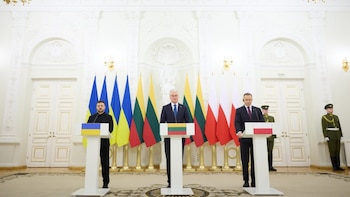 Zelenski trata sobre defensa antiaérea