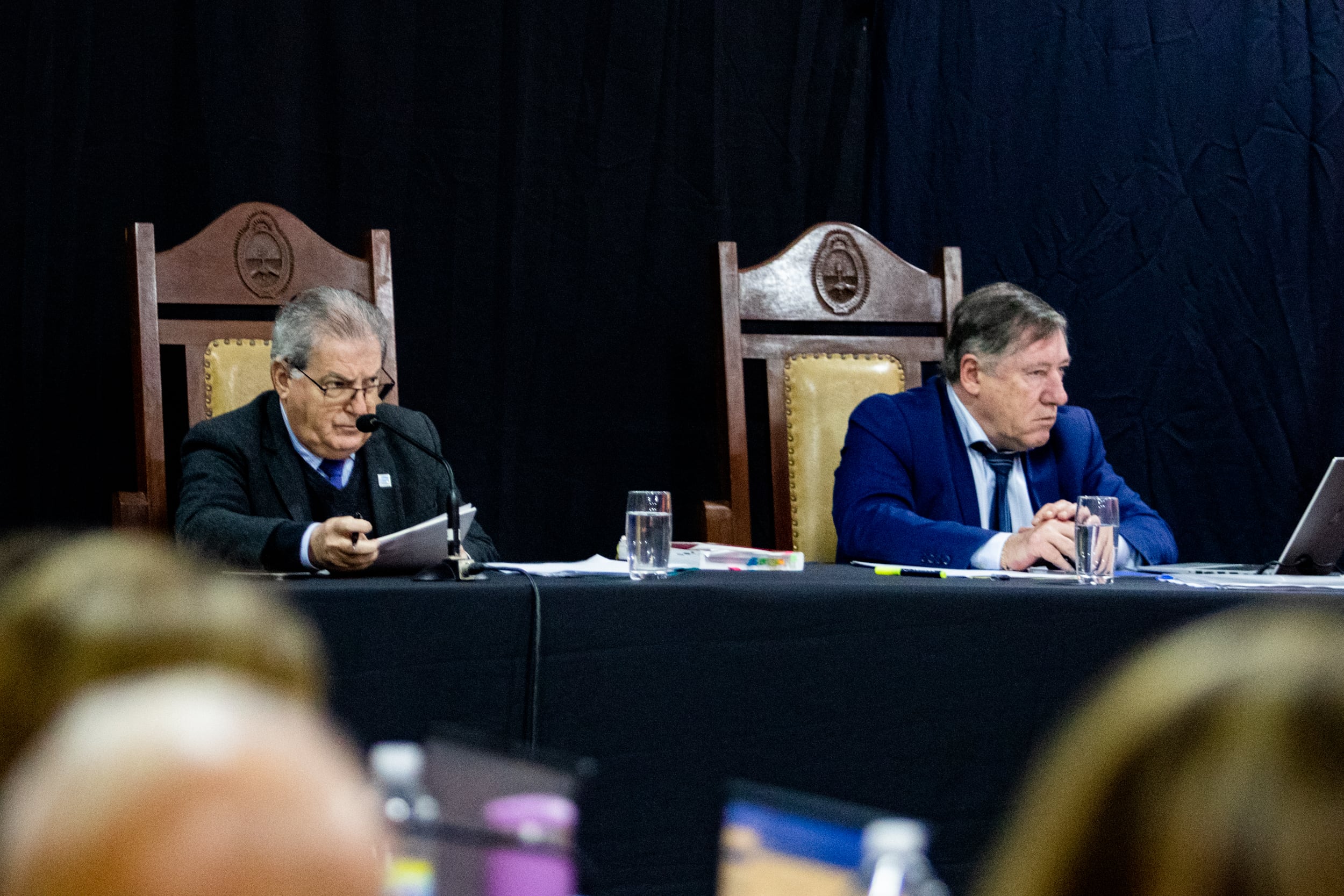 El Presidente del Tribunal, Fermín Ceroleni, estuvo acompañado del juez sustituto