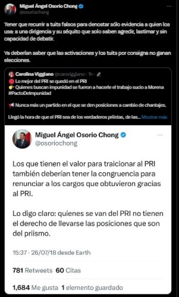 El senador respondió a Carolina