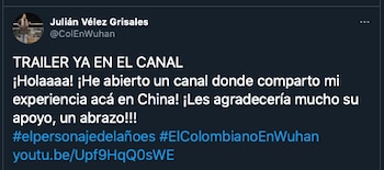 Colombiano en Wuhan