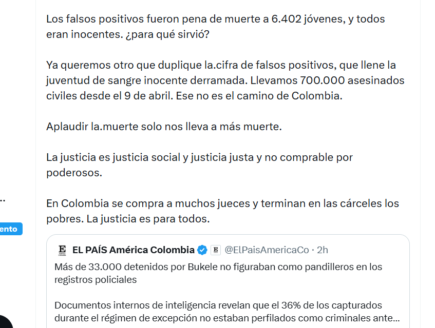 El mandatario comparó lo registrado en El Salvador con los