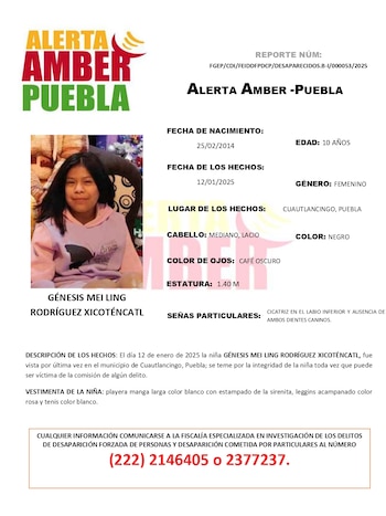 La menor desapareció el 12