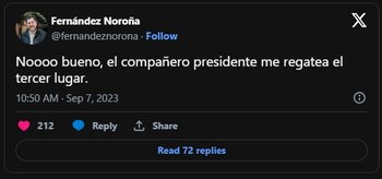 El exaspirante a la candidatura