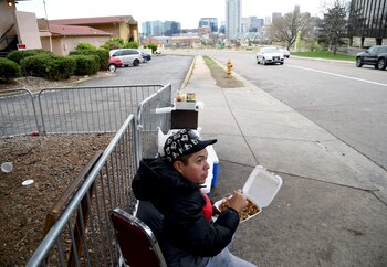 Mexicano en una calle de