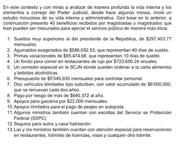 El presidente López Obrador mostró