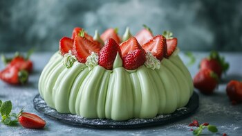 Delicadas coronitas navideñas de merengue