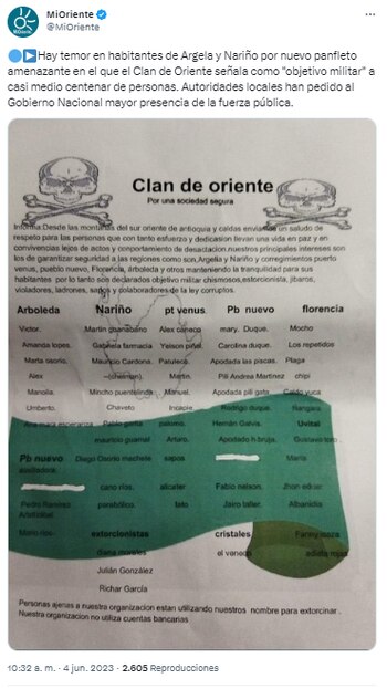 Las comunidades de los municipios